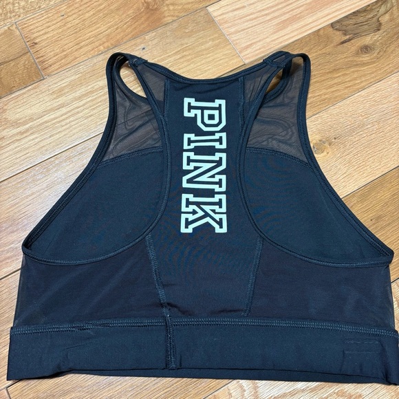 VS Pink Black Racerback Sports Bra Size Small - Picture 4 of 7